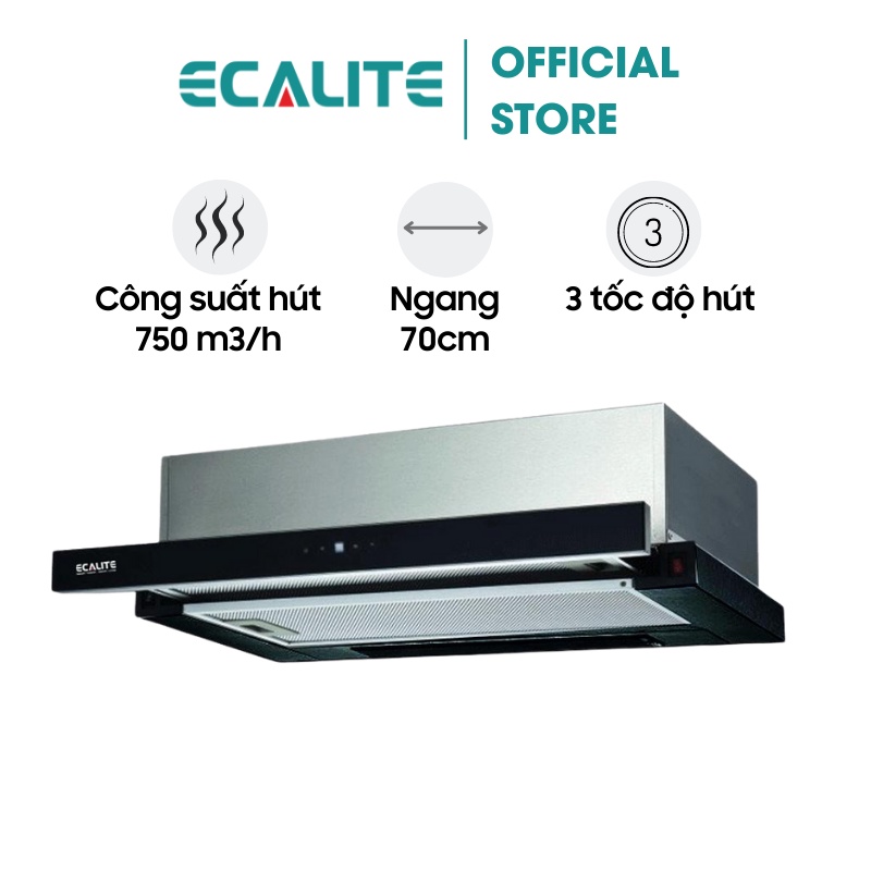 Máy Hút Mùi Âm Tủ Ecalite EH-AT700T - Ngang 70 cm