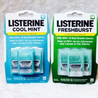 Miếng ngậm thơm miệng Listerine 3 hộp từ Mỹ