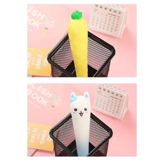 Bút gel mực nước xả stress Squishy dễ thương cute nhiều mẫu làm quà tặng