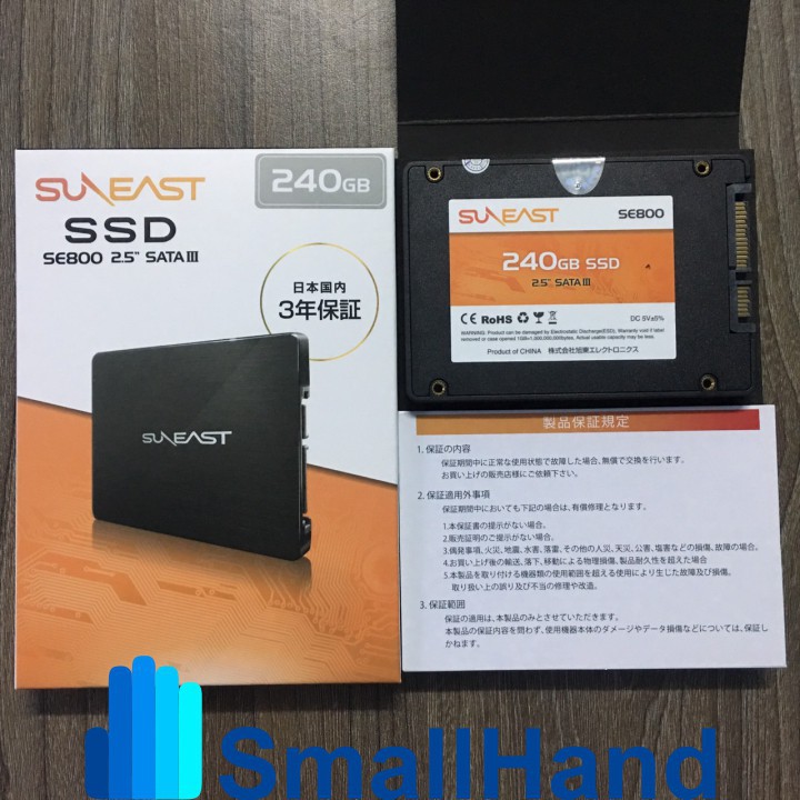 Ổ Cứng SSD 240GB Sunneast Sata 3 chuẩn 2.5inch chính hãng - Hàng chính hãng nội địa nhật bản !
