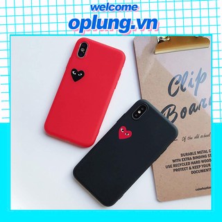 Ốp lưng iphone Trái Tim Nền Đỏ, Nền Đen ip 6/6s/7/8/7plus/8plus/x/xr/xs max/11/11promax (a136)- Shin Case