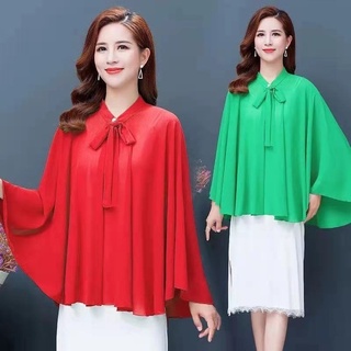 Áo Khoác cardigan Vải chiffon Mỏng Dáng Rộng Thời Trang Mùa Hè Thanh Lịch