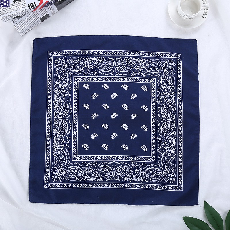 Khăn vuông bandana streetwear in họa tiết đơn giản nhiều màu tùy chọn