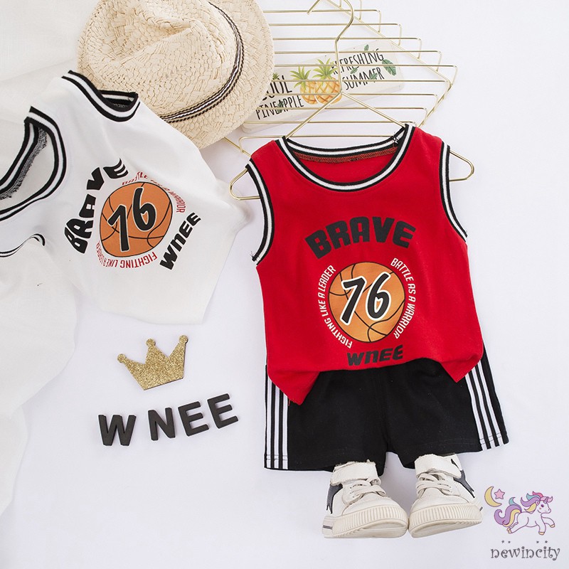 Set Áo Thun &amp; Quần Đùi Sành Điệu Cho Bé Trai