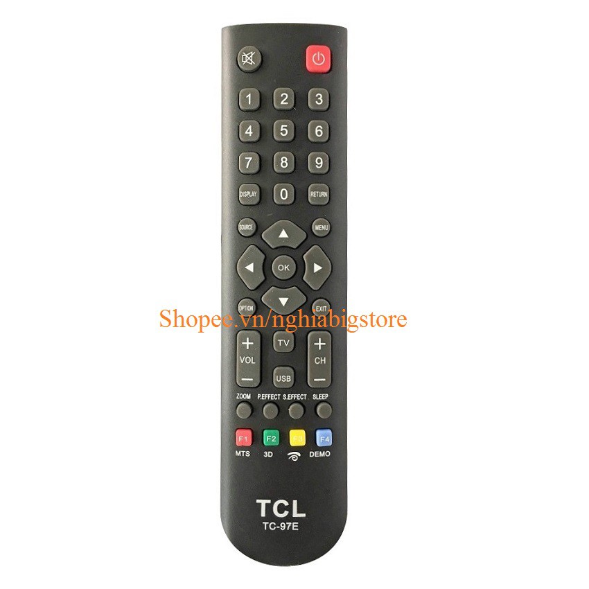 Remote Điều Khiển Tivi TCL, TV LCD, LED TCL TC-97E (Kèm Pin AAA Maxell)