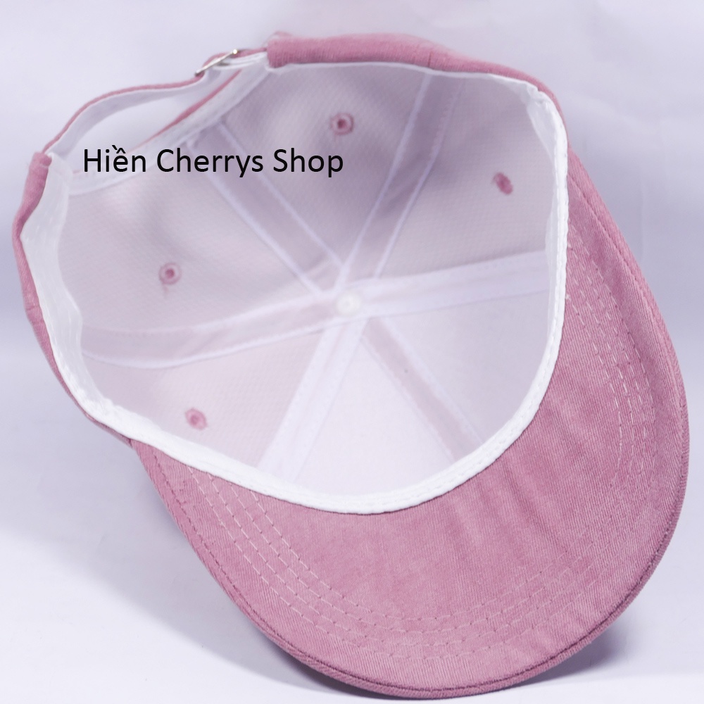 Mũ lưỡi trai ❤️ Nón kết thêu hình chữ chất liệu nhung cao cấp form unisex nam nữ