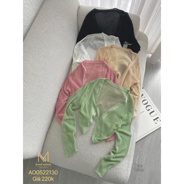 Áo cadigan mỏng hàng QC