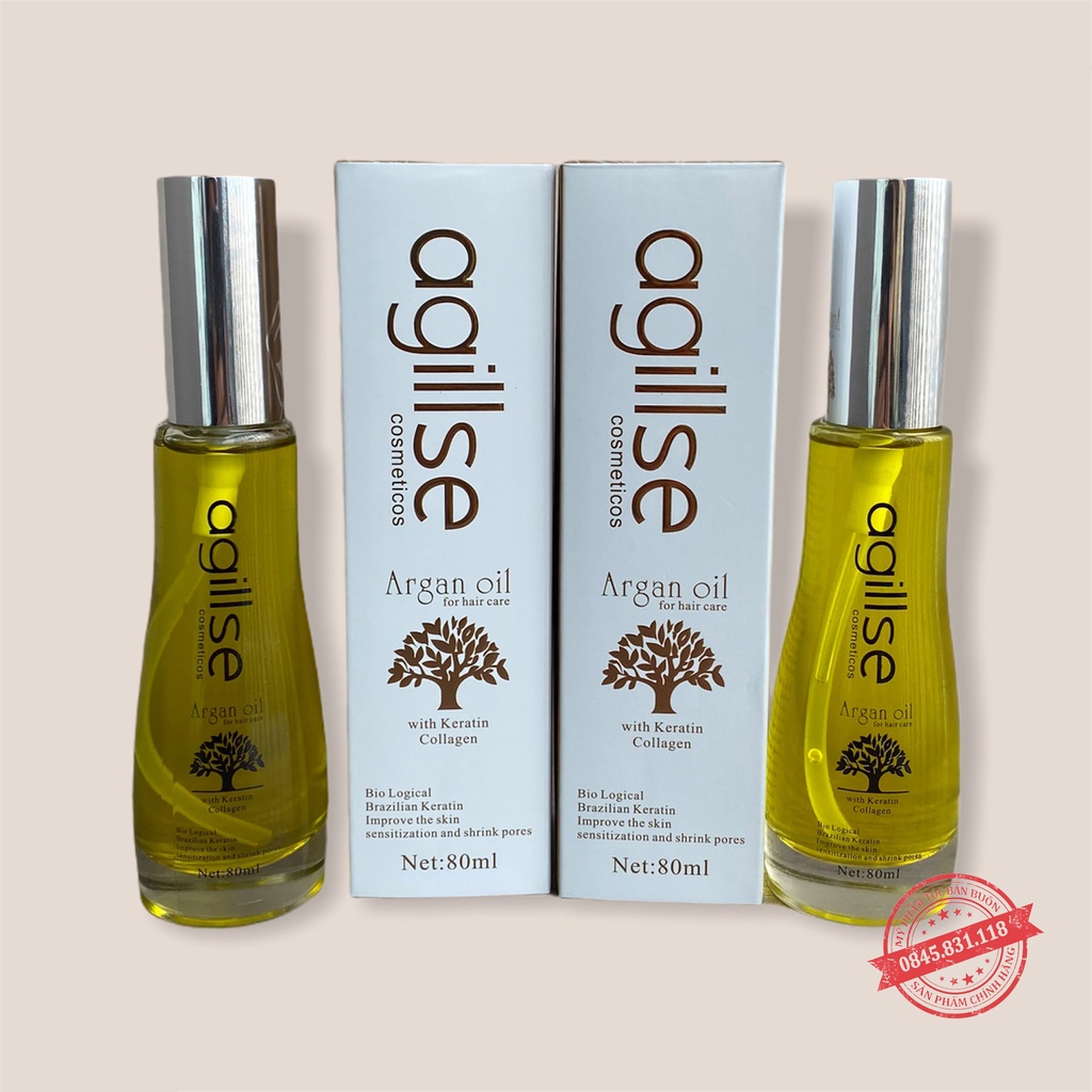 [ Hàng Chuẩn ] Tinh Dầu Dưỡng Tóc Cao Cấp Agillse Argan Oil - Hương Nước Hoa Quyến Rũ 80ML CT78