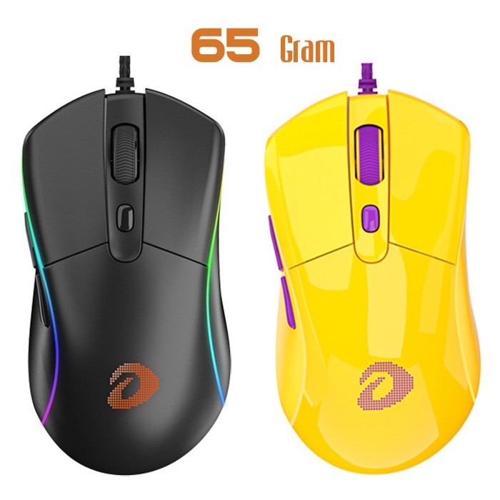 Chuột Gaming Dareu A960 Đen / Vàng - Siêu nhẹ 65 gam ( TRACKER PWM3337, PWM3389 )