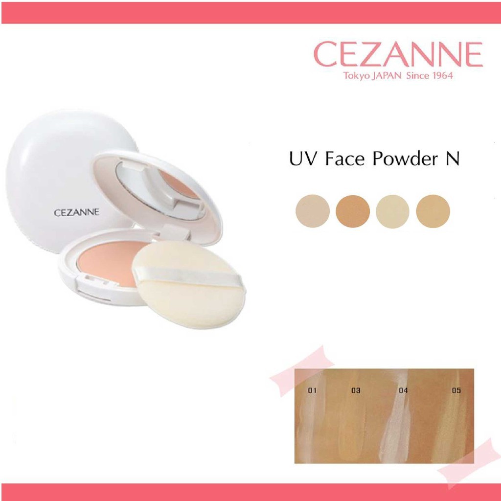 Phấn phủ Cezanne Uv Face Powder N Nhật Bản siêu mịn che phủ tốt SPF12 PA++ 11g