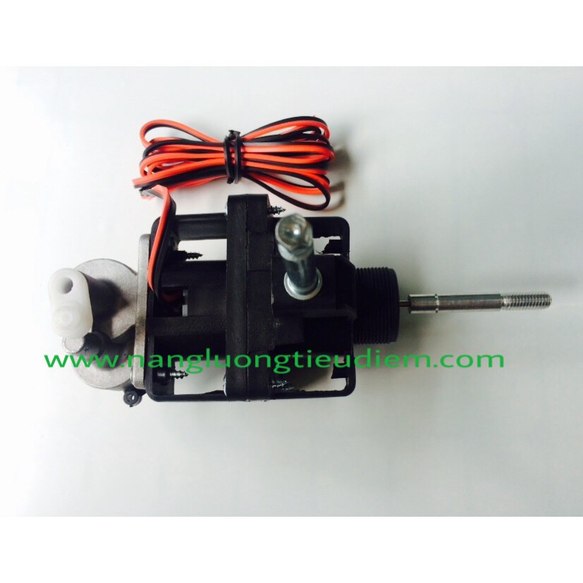 Motor quạt 12V DC có chụp và nhông chuyển hướng (có cốt, trục trước, trục sau)