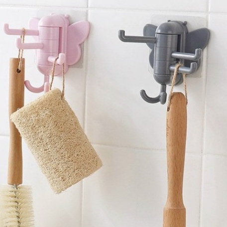 Móc Treo Đồ Dán Tường Đa Năng 4 Chấu Hình Cây Thông - Móc Treo Chìa Khóa, Vật Dụng, Quần Áo Tiện Lợi - #MOCDANTUONG