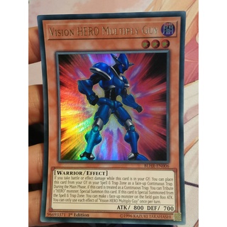 Thẻ bài yugioh: vision hero multiply guy blhr-en006