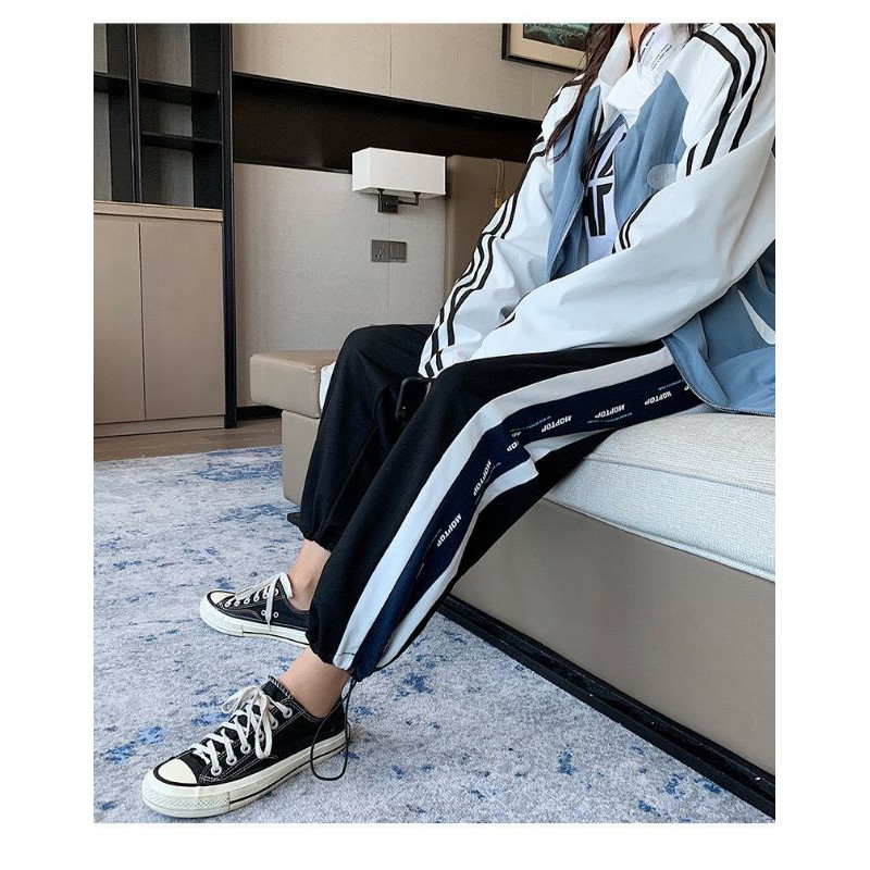 [ Cull Rộng - Dây rút ] Quần cull nỉ mặc 2 kiểu bo chân dây rút sọc chữ siêu hot, quần ống xuông, quần ống rộng DT-SHOP | BigBuy360 - bigbuy360.vn