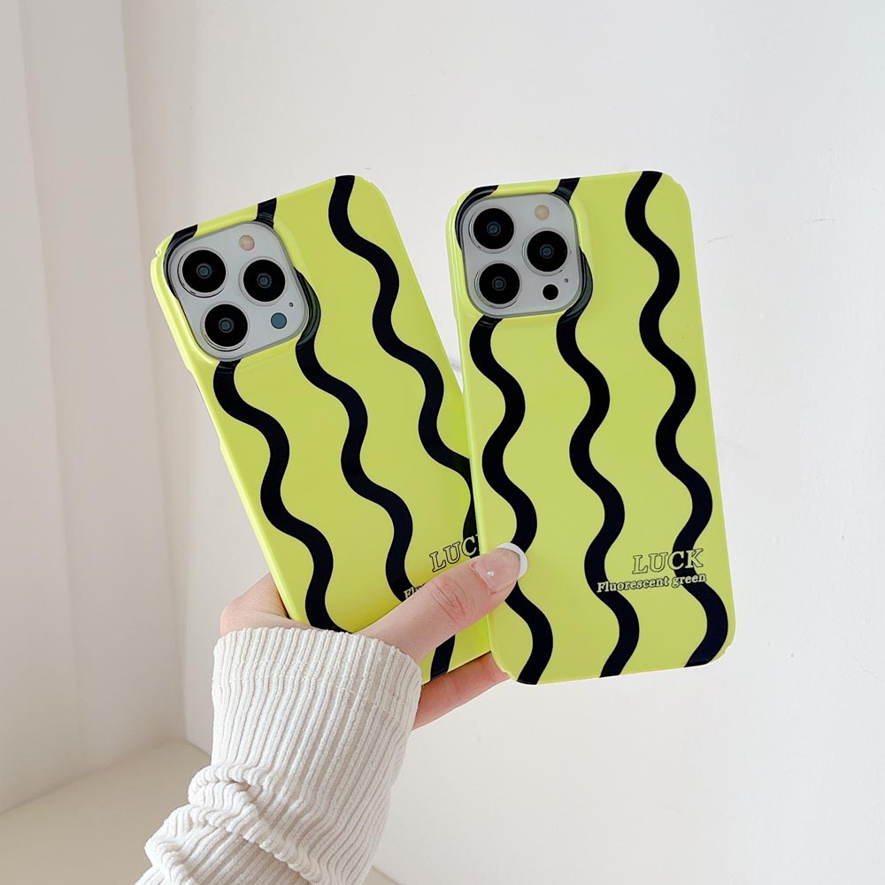 Ốp Điện Thoại Cứng Họa Tiết Lượn Sóng Cho iPhone 11 11ProMax 12 12Pro 12ProMax 13 13Pro 13ProMax 14 14Pro 14Plus 14ProMax