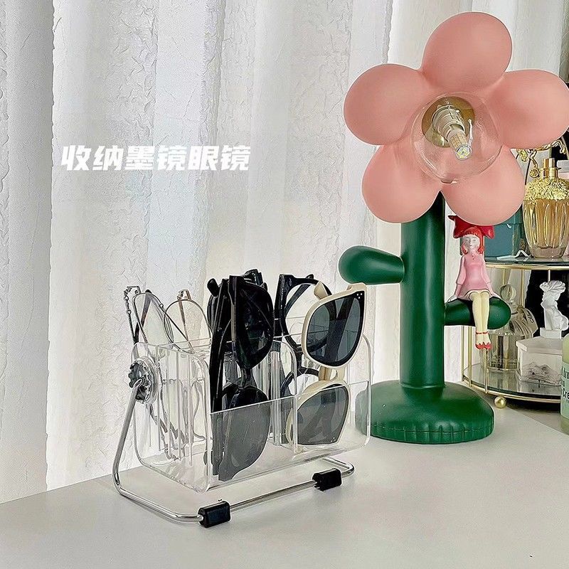 Hộp Đựng Điều Khiển Từ Xa / Cà Phê / Trà / Điện Thoại Để Bàn Bằng Acrylic Cỡ Lớn Có Thể Xoay Được Tiện Dụng