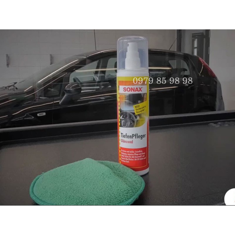 Dung dịch làm mới bảo dưỡng nhựa trong và ngoài xe ô tô xe máy SONAX Plastic Interior&amp;Exterior Care 205141