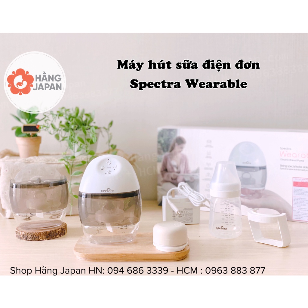 Máy hút sữa rảnh tay không dây Spectra Wearable chính hãng máy hút êm, kiệt sữa - BH 12 THÁNG