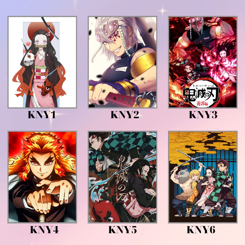 Poster KIMETSU NO YAIBA - có keo + chống nước - A3 A4