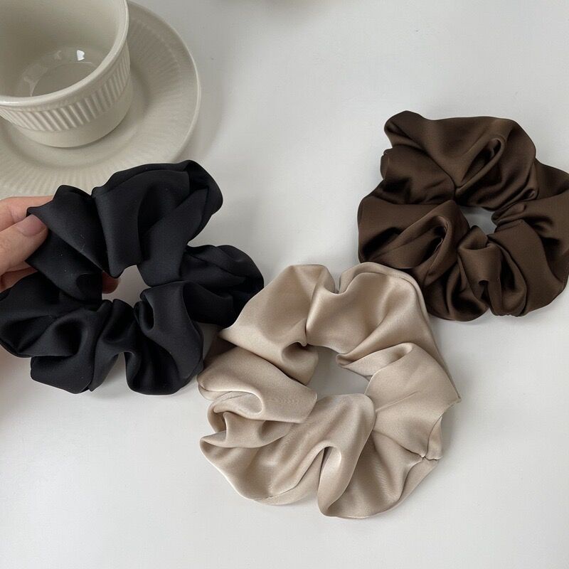 Dây Buộc Tóc Satin Cao Cấp Phong Cách Pháp