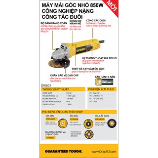 MÁY MÀI GÓC DEWALT DW801