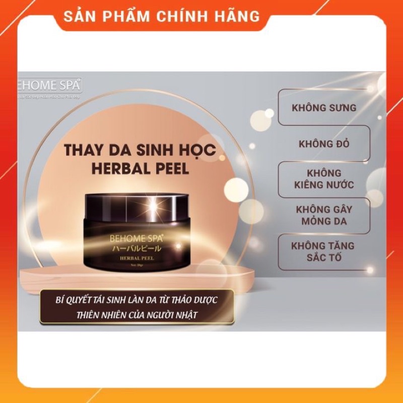 Thay da sinh học ☀️FREESHIP☀️ Peel da sinh học Behome Spa giảm thâm nám tàn nhang da không đều màu dưỡng trắng da mặt