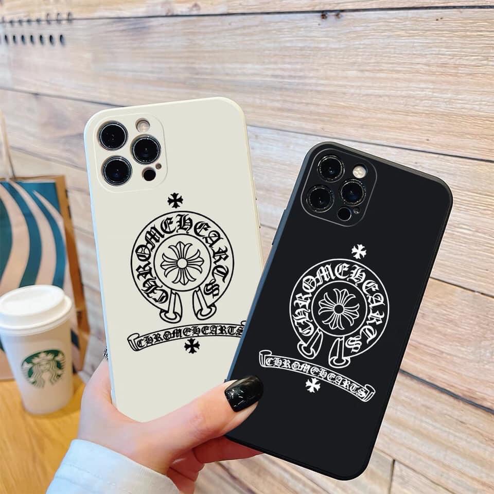 Ốp lưng iphone hình CH.ROME H.EART dẻo viền vuông bảo vệ camera cho ip 6/7plus/8plus/x/xs/xsmax/11/12/13/14/promax/plus