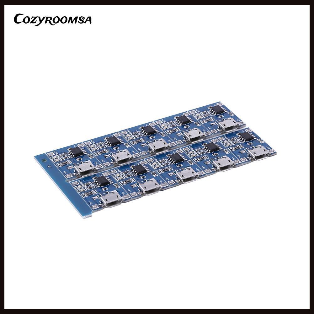 Set 10 Bảng Mạch Sạc Pin 5v Mini Usb 1a Tp4056 Tiện Dụng