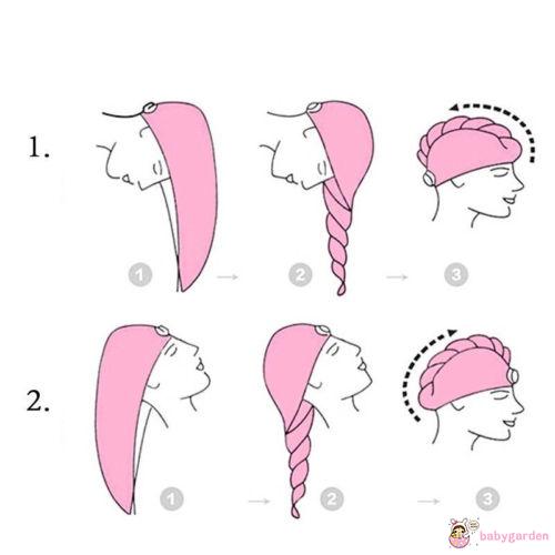 Khăn tắm bằng sợi siêu nhỏ quấn đầu nhiều màu sắc thời trang cho nữ