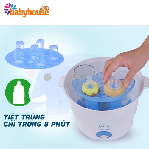 Máy tiệt trùng bình sữa và dụng cụ cho mẹ và bé Gluck baby