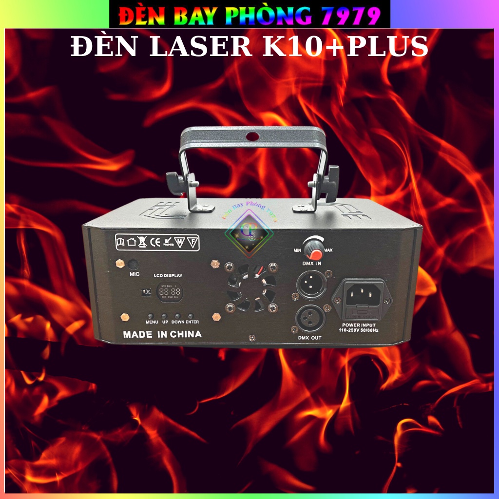 Đèn Laser K10+ Plus Cảm Biến Nhạc Với Hơn 1300 Hiệu Ứng Dùng Cho Phòng Karaoke Sân Khấu Đi Cảnh Chất Lượng