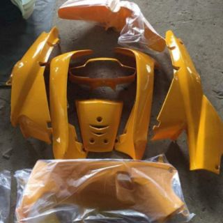 Dàn áo wave 110 màu vàng đen, vàng bạc