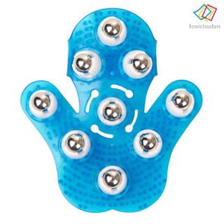 Dụng cụ massage bi lăn giảm đau cho cơ tay chân hình bàn tay bằng nhựa và thép