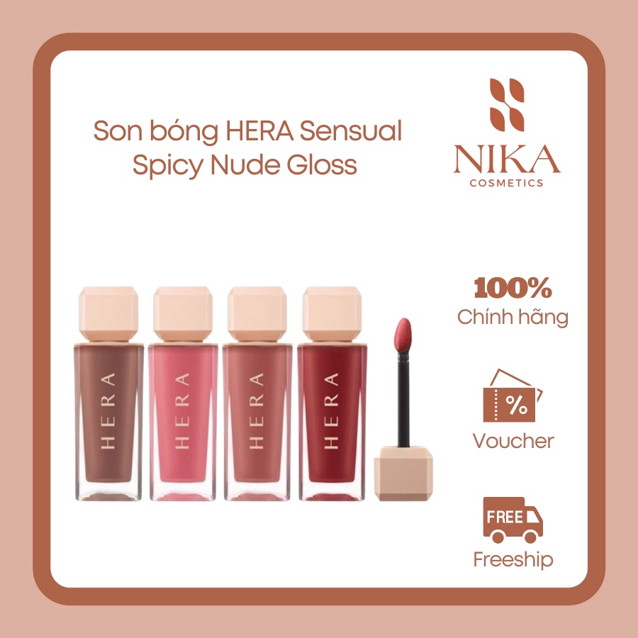 Son bóng HERA Sensual Spicy Nude Gloss 7ml [Nika Cosmetics]