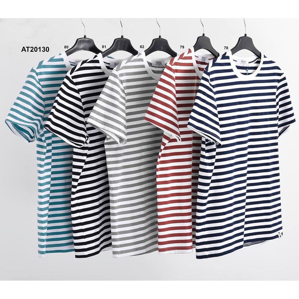 Áo thun T-SHIRT SlimFit Siêu Đẹp 5 sọc màu đẹp đẳng cấp , áo chất sọc dệt siêu láng mịn number 1 !