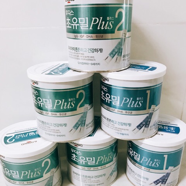 Sữa Non idong Hàn quốc plus 1 và plus 2