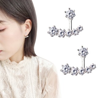Hoa Tai Bạc - Bông Tai - Khuyên Tai Ôm Vành Ngôi Sao Nhỏ Xinh Nữ Tính Thời Trang Hàn Quốc BT-HK29