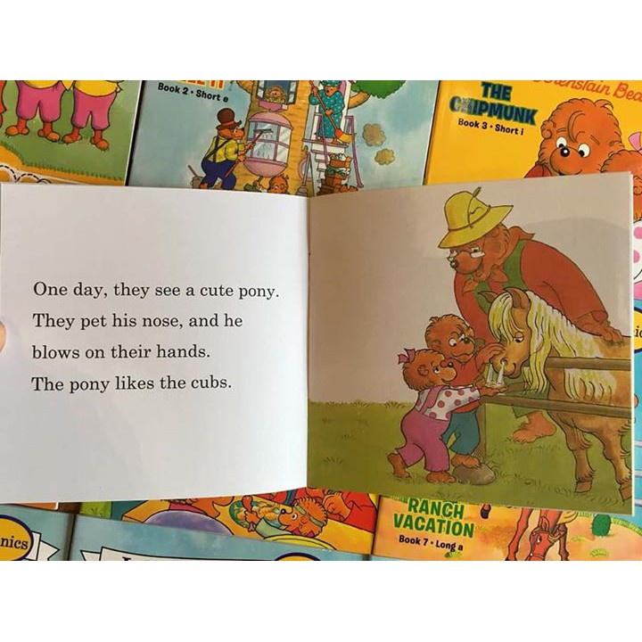 [Free ship]Bộ Nhập 12c - I can read - The berenstain bears + File nghe