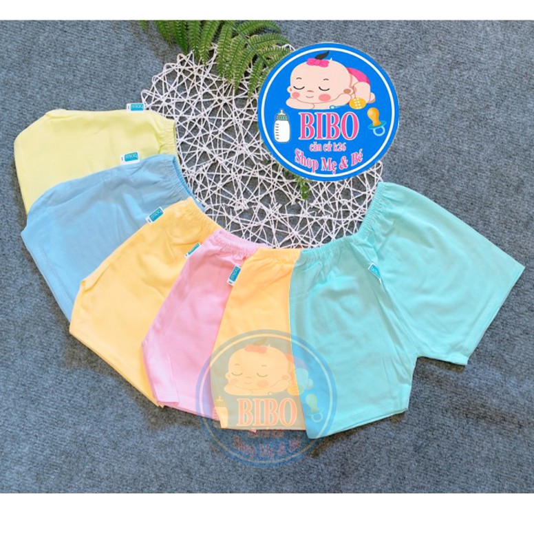 COMBO 5 QUẦN NGẮN MÀU MẶC NHÀ CHO BÉ ( 5-15kg)