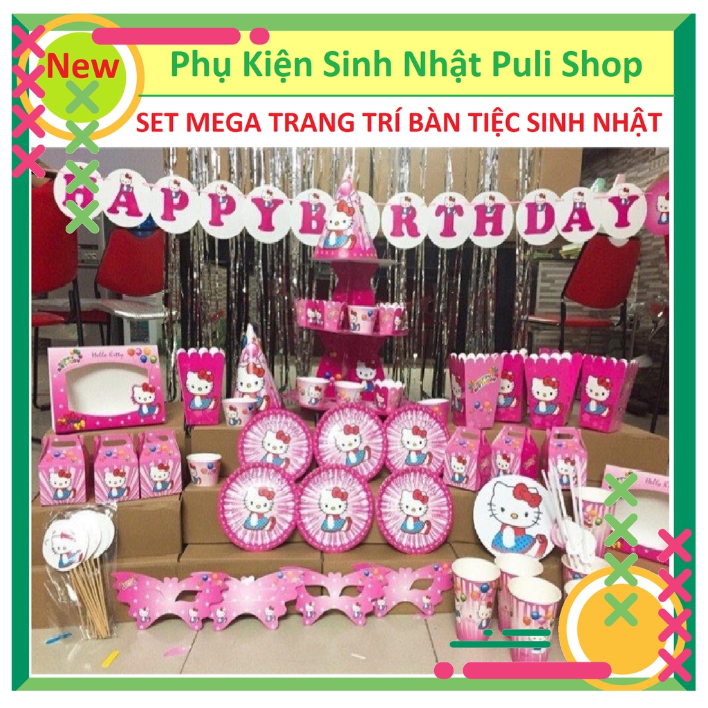 135k Combo Trang Trí Bàn Tiệc Sinh Nhật, Thôi Nôi, Đầy Tháng Cho Bé