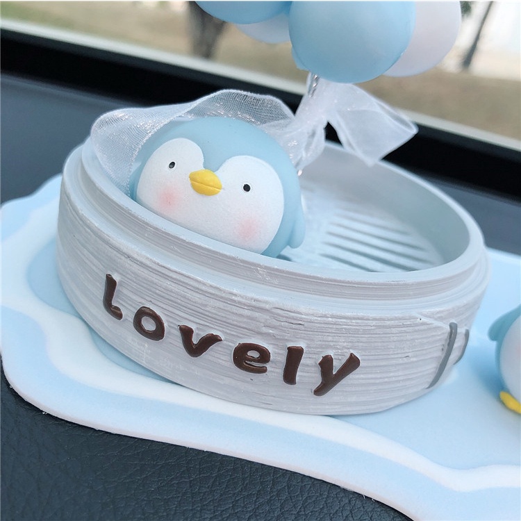 Mô Hình Decoroto Trang Trí Taplo Ô Tô Hình Chim Cánh Cụt Trang Trí Xe Hơi Bàn Làm Việc Bàn Học Phòng Khách Siêu Cute