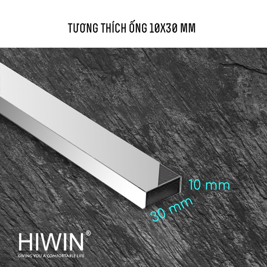 Bát tường cabin tắm inox 304 chống gỉ mặt gương Hiwin SB-610F 10*30mm