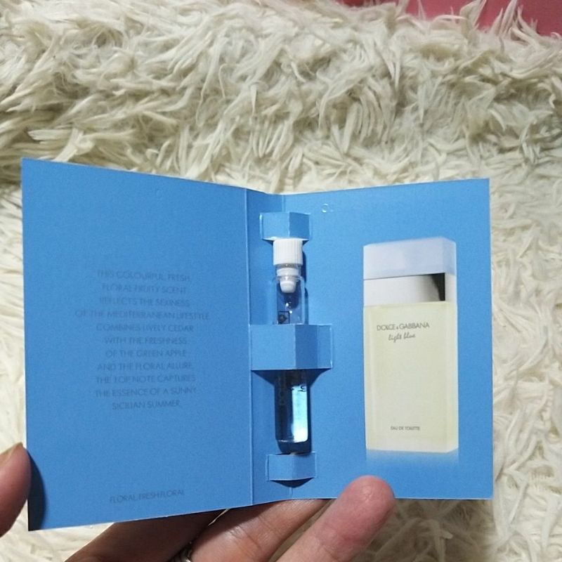 Vial nước hoa nữ Dolce & Gabbana Light blue EDT