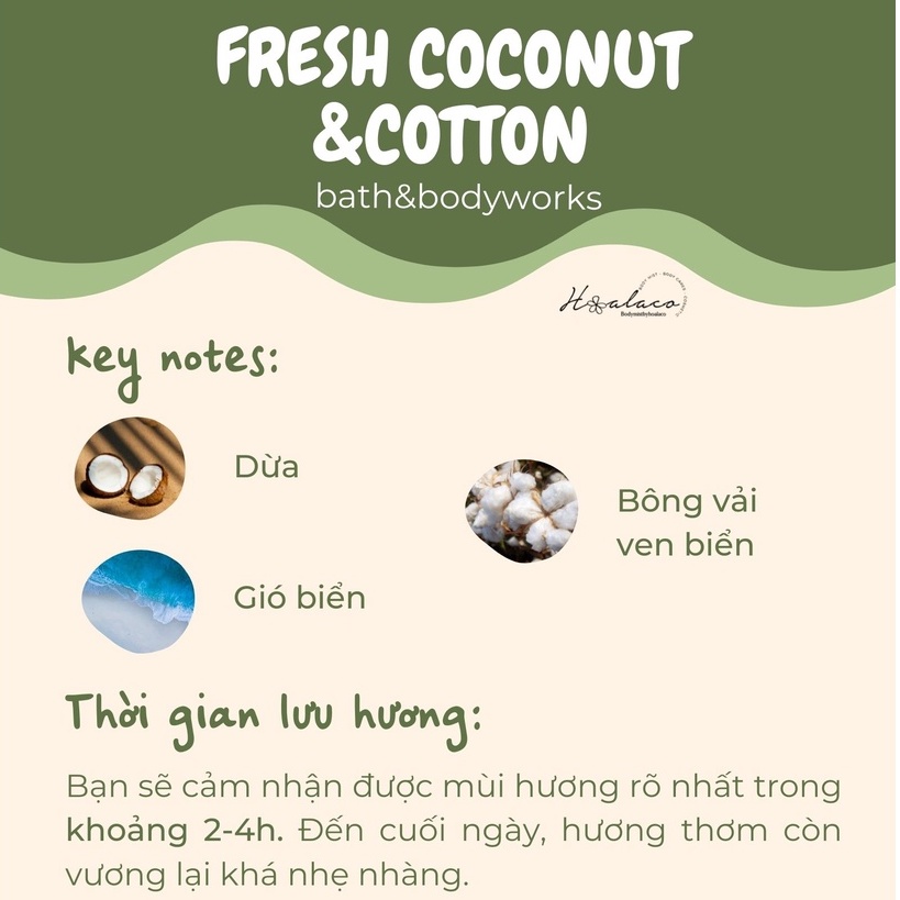 XỊT THƠM TOÀN THÂN - FRESH COCONUT & COTTON