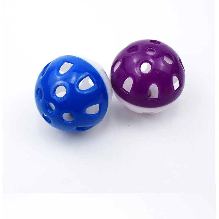 Doremiu- Đồ chơi chó mèo Bóng nhựa có chuông (3 size) màu ngẫu nhiên