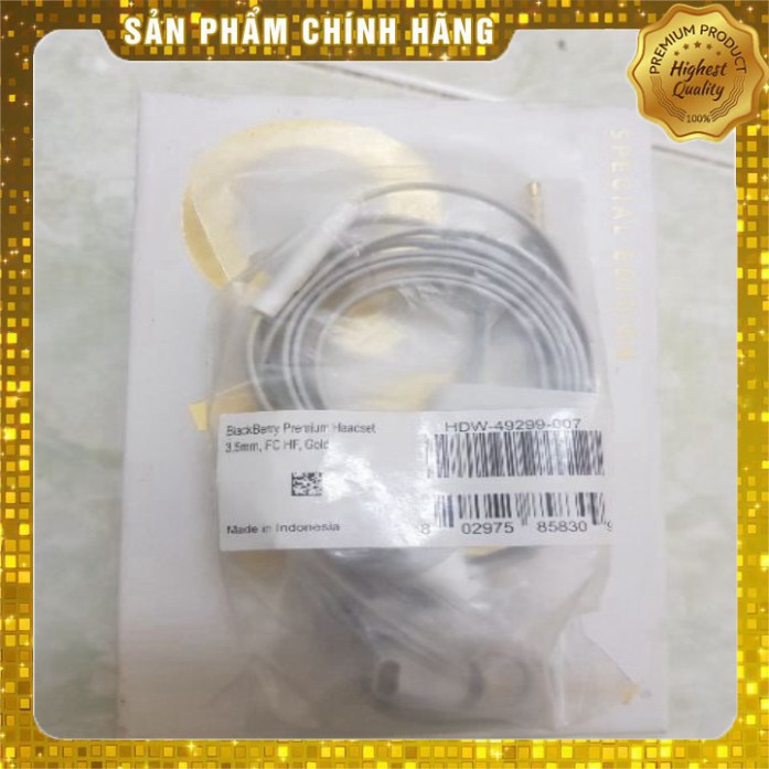 Tai nghe Blackberry Q10 Gold theo máy, zin new