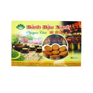 LanGift - Bánh đậu xanh nướng hoa sen (Bánh đậu xanh nướng chay)