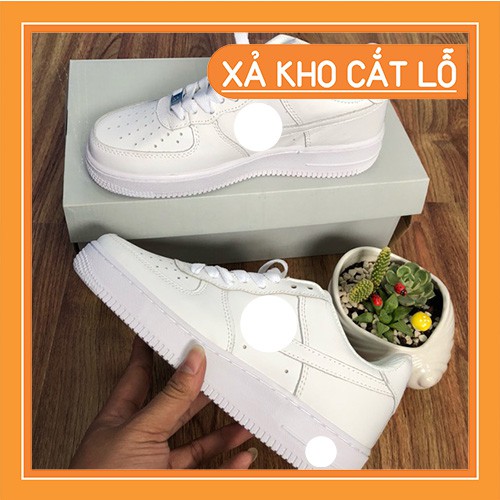 Giày Thể Thao Sneaker Màu Trắng 💥FREE SHIP💥  ⚡ SIÊU CHẤT ⚡ Đế Khâu, Da Cao Cấp, Cực Bền, Phối Đồ Cực Đẹp Cho Nam, Nữ