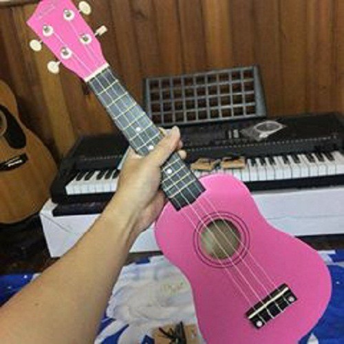 [Giá hủy diệt] Đàn Ukulele Soprano 21 màu trơn gỗ  tặng kèm bao ukulele