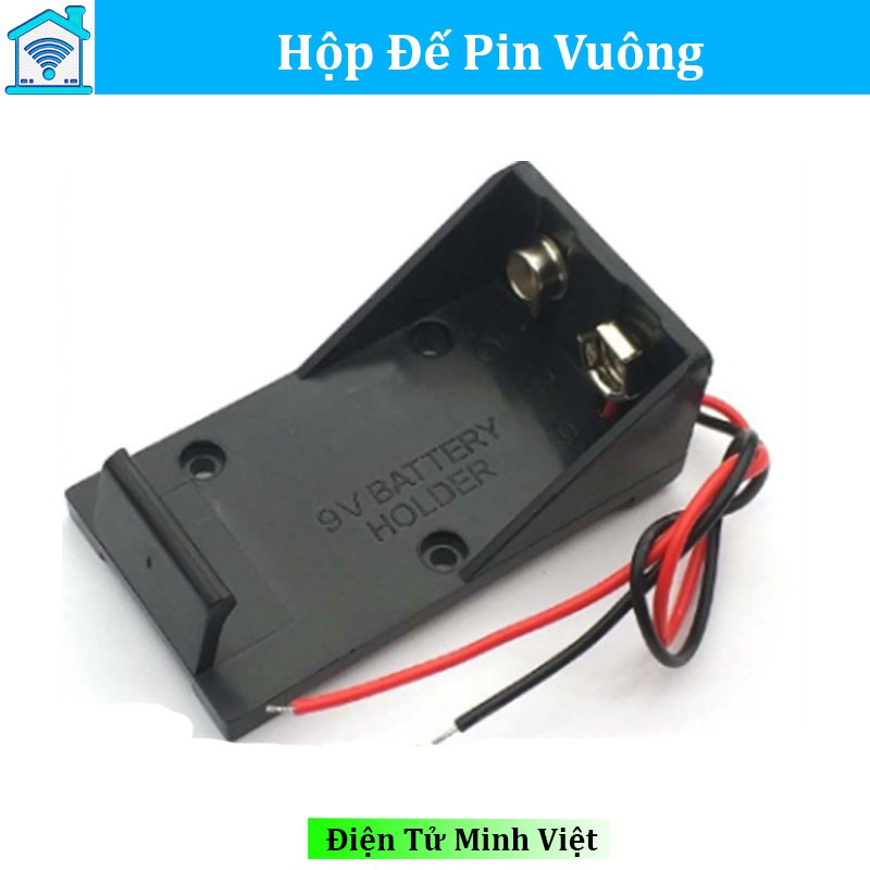 Hộp Đế Pin Vuông 9V